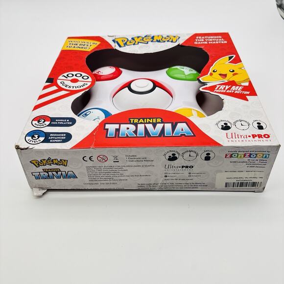 Pokémon Trainer Trivia Electronic Game | 1000 Questions | Family Quiz Toy. New - Picture 6 of 10